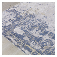 Rugs Uttermost Hamida Polyester Beige Indigo Blue And Light Rugs 71504-3 792977773444 2 X 3 Rug Beige Blue navy teal turquiose Polyester synthetics Olefin po 3x2 