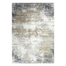 Rugs Uttermost Ulen Viscose White Charcoal Saffron Gray Rugs 71508-5 792977757864 5 X 7.5 Rug Gray GreyWhite snow synthetics Olefin polyester po 
