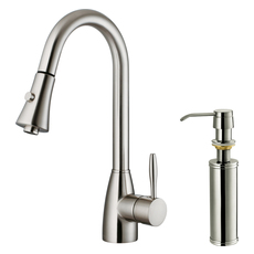 stainless steel sink and tap set