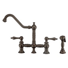 oil rubbed bronze kitchen faucet with stainless steel sink