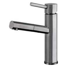 single pull down kitchen faucet
