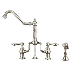 wall mounted kitchen faucet with sprayer