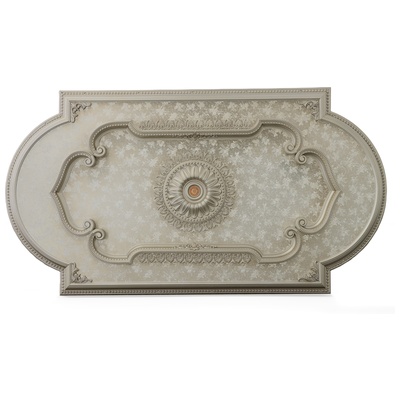AFD main, Champagne Silver, Polystyrene, Medallions, 810071640285, BAN-BRC1324-F28