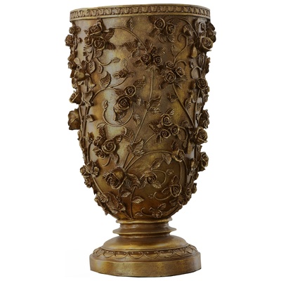 Vases-Urns-Trays-Finials AFD Resin Antiqued Gold DTL-14091001 876225002095 Accessories/Vases Urns And Bow Gold Urns Vases poly resin POLYRESIN Resin 0-20 20-50 Complete Vanity Sets 