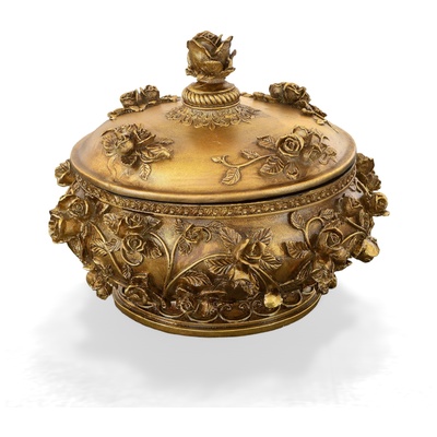 AFD Outdoor Tables, Gold, Gold, Complete Vanity Sets, Antiqued Gold, Resin, Accessories/Vases Urns And Bowls, 815781027050, DTL-14091005