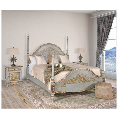 AFD Beds, Wood, King, Complete Vanity Sets, Pinewood, Wood, Furniture/Beds, 810071642494, FRA-AFR-116/K