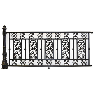 Fence and Gates AFD ALUMINUM BLACK GF-LDL08-A/B 815781023090 Outdoor/Gates and Other Complete Vanity Sets 