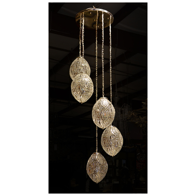 Chandelier AFD Stainless Crystal Stainless Crystal L-KL-KR1065-5 876225006901 Chandeliers 5 to 8 Light 5-light 5 light 5 Complete Vanity Sets 