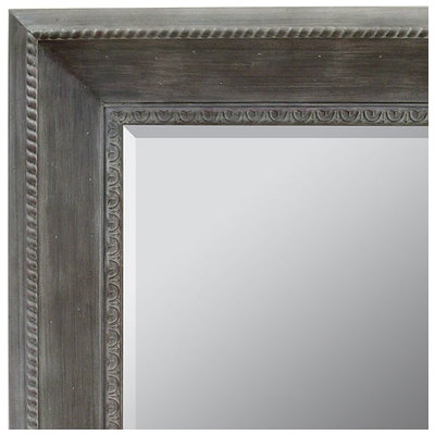 Mirrors AFD Wood Mirror Distressed Seasoned Wash M85024X36-5028 810071643453 Mirrors Complete Vanity Sets 