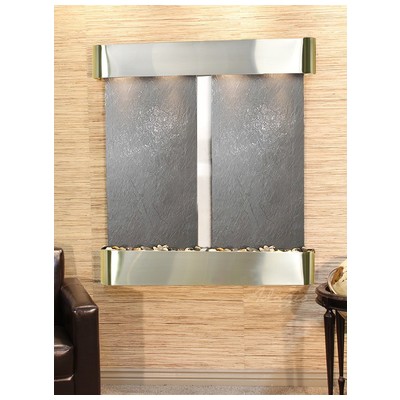 Indoor Fountains Adagio Aspen Falls Stainless Steel BlackFeatherstone Wall AFR2011 764753338413 Blackebony Wall Small Stainless Steel Antique Bronze Complete Vanity Sets 