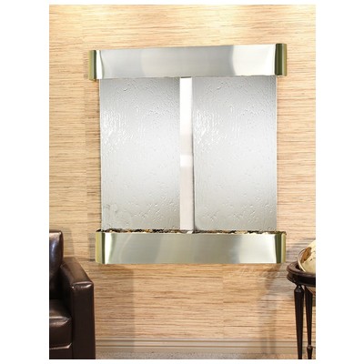 Indoor Fountains Adagio Aspen Falls Stainless Steel SilverMirror Wall AFR2040 764753338444 BlackebonySilver Wall Small Stainless Steel Antique Bronze Complete Vanity Sets 