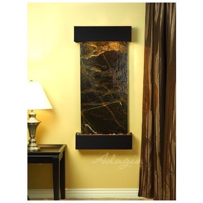 Indoor Fountains Adagio Cascade Springs Blackened Copper GreenMarble Wall CSS1505 764753337966 BlackebonyGreenemeraldteal Wall Small Copper Complete Vanity Sets 