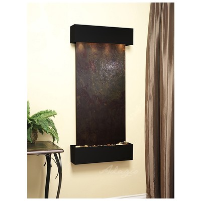 Adagio Indoor Fountains, black, ebony, , Wall, , Copper, Complete Vanity Sets, Multi-ColorFeatherstone, Wall, 764753337935, CSS1514,Small