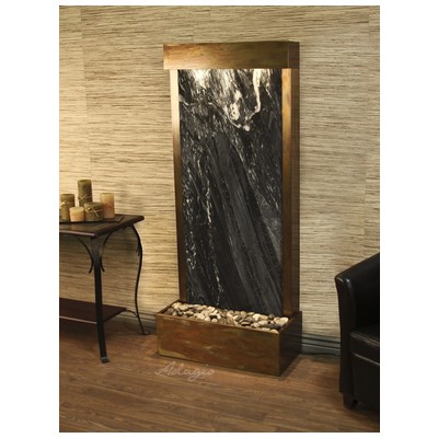 Adagio Indoor Fountains, black ebony, Wall, , Copper, Complete Vanity Sets, BlackMarble, Free Standing, 764753342465, HRF1007,Medium