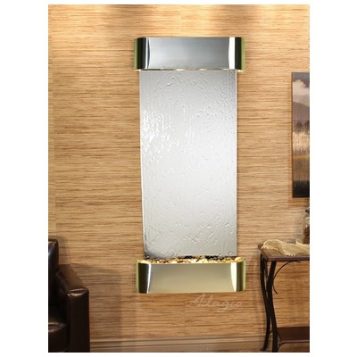 Indoor Fountains Adagio Inspiration Falls Stainless Steel SilverMirror Wall IFR2040 764753339663 BlackebonySilver Wall Medium Stainless Steel Antique Bronze Complete Vanity Sets 