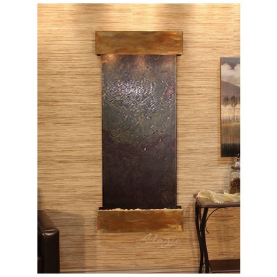 Indoor Fountains Adagio Inspiration Falls Rustic Copper Multi-ColorFeatherstone Wall IFS1014 764753339878 Blackebony Wall Medium Copper Complete Vanity Sets 