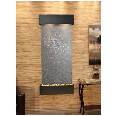 Adagio Indoor Fountains, black, ebony, , Wall, , Copper, Complete Vanity Sets, BlackFeatherstone, Wall, 764753339748, IFS1511,Medium