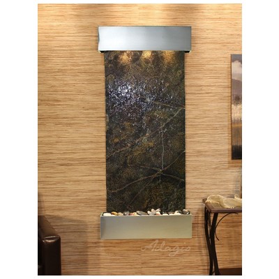 Indoor Fountains Adagio Inspiration Falls Stainless Steel GreenMarble Wall IFS2005 764753340010 BlackebonyGreenemeraldteal Wall Medium Stainless Steel Antique Bronze Complete Vanity Sets 