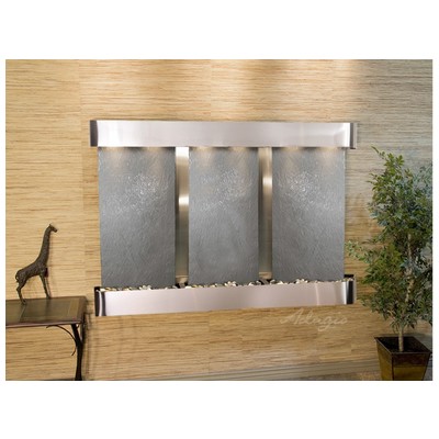Indoor Fountains Adagio Olympus Falls Stainless Steel BlackFeatherstone Wall OFR2011 764753339014 Blackebony Wall Small Stainless Steel Antique Bronze Complete Vanity Sets 