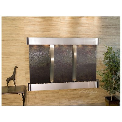 Indoor Fountains Adagio Olympus Falls Stainless Steel Multi-ColorFeatherstone Wall OFR2014 764753339038 Blackebony Wall Small Stainless Steel Antique Bronze Complete Vanity Sets 