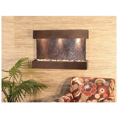 Indoor Fountains Adagio Reflection Creek Copper Vein Multi-ColorNatural Slate Wall RCS5004 764753337560 Blackebony Wall Small Copper Complete Vanity Sets 