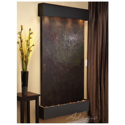 Adagio Indoor Fountains, black ebony, Wall, , Copper, Complete Vanity Sets, Multi-ColorFeatherstone, Wall, 764753343165, SFS1514,Medium