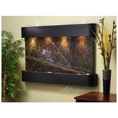 Indoor Fountains Adagio Sunrise Springs Blackened Copper GreenMarble Wall SSR1505 764753340126 BlackebonyGreenemeraldteal Wall Small Copper Complete Vanity Sets 