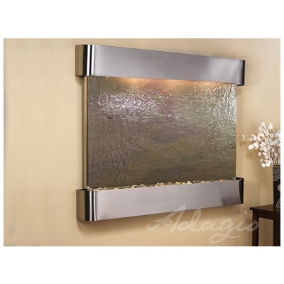 Indoor Fountains Adagio Teton Falls Stainless Steel Multi-ColorFeatherstone Wall TFR2014 764753343363 Blackebony Wall Small Stainless Steel Antique Bronze Complete Vanity Sets 