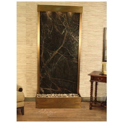 Indoor Fountains Adagio Tranquil River Rustic Copper GreenMarble Free Standing TRF1005 764753342847 BlackebonyGreenemeraldteal Wall Copper Complete Vanity Sets 