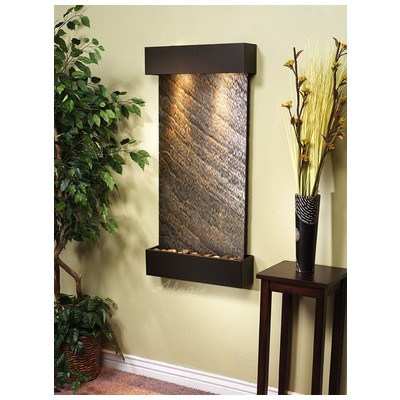 Indoor Fountains Adagio Whispering Creek Antique Bronze GreenFeatherstone Wall WCS3512 764753336907 BlackebonyGreenemeraldteal Wall Small Stainless Steel Antique Bronze Complete Vanity Sets 