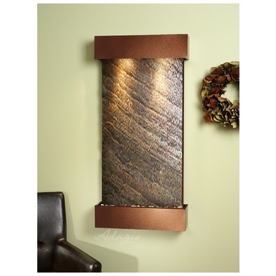 Indoor Fountains Adagio Whispering Creek Woodland Brown GreenFeatherstone Wall WCS3712 764753336976 BlackebonyBrownsableGreenemera Wall Small Woodland Brown Complete Vanity Sets 