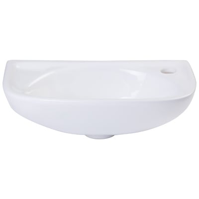 Wall Mount Sinks Alfi Bathroom Porcelain White White Wall Mount AB102 811413021182 Bathroom Sink Whitesnow Oval Porcelain White Complete Vanity Sets 