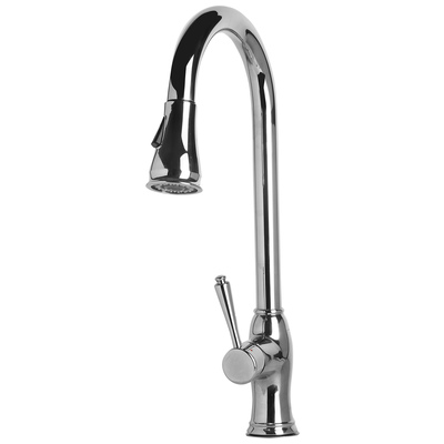 Alfi Kitchen Faucets, Complete Vanity Sets, Polished Stainless Steel, Modern, Indoor, Stainless Steel, Deck Mount, Kitchen Faucet, 811413022677, AB2043-PSS