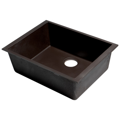 Single Bowl Sinks Alfi Granite Composite Chocolate Under Mount AB2420UM-C 811413028150 Kitchen Sink Undermount Single Brown Chocolate Espresso 