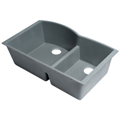 Double Bowl Sinks Alfi Granite Composite Titanium Under Mount AB3320UM-T 811413027979 Kitchen Sink Colors White Black Blue GrayMe Undermount 