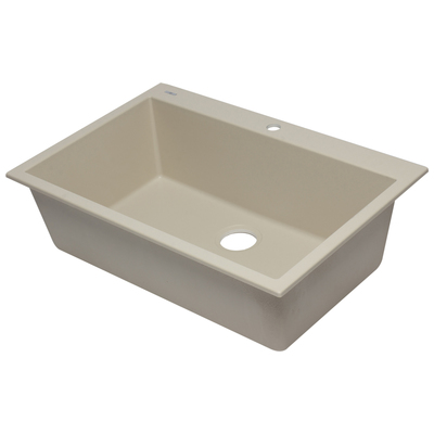 Single Bowl Sinks Alfi Kitchen Granite Composite Biscuit Biscuit Drop In AB3322DI-B 811413025005 Kitchen Sink Drop-In Single Biscuit 