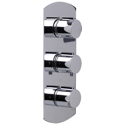 Alfi Thermostatic Control, Bathroom, BRASS,ITALIAN BRASS,TUSCAN BRASSChrome,POLISHED CHROME, Shower Mixer,Thermostatic Valve,Thermostatic,Valve, Complete Vanity Sets, Polished Chrome, Modern, Indoor, Brass, Wall Mount, Shower Mixer, 811413020468, AB4