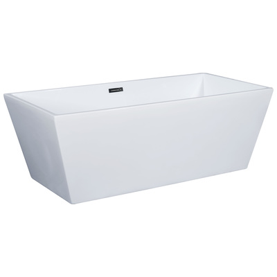 Free Standing Bath Tubs Alfi Bathroom Acrylic White Free Standing AB8832 811413026385 Tub Whitesnow Acrylic Chrome Faucet 