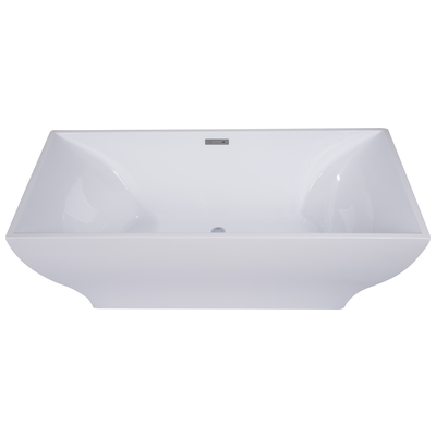Free Standing Bath Tubs Alfi Bathroom Acrylic White Free Standing AB8840 811413026408 Tub Whitesnow Acrylic Chrome Faucet 