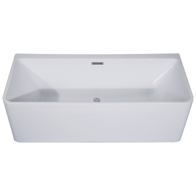 Free Standing Bath Tubs Alfi Bathroom Acrylic White Free Standing AB8858 811413026439 Tub Whitesnow Acrylic Chrome Faucet 