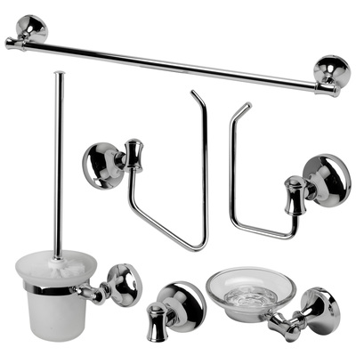 Bathroom Accessory Sets Alfi Bathroom Brass Polished Chrome AB9521-PC 811413025968 Accessory Set 