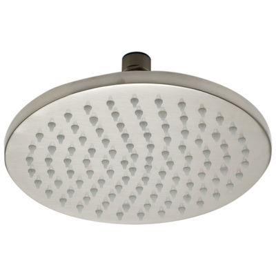 Shower Heads Alfi Bathroom Brass Brushed Nickel Wall or Ceiling LED8R-BN 811413026118 Shower Head Brushed Nickel Rain Shower rainshower rain Round 
