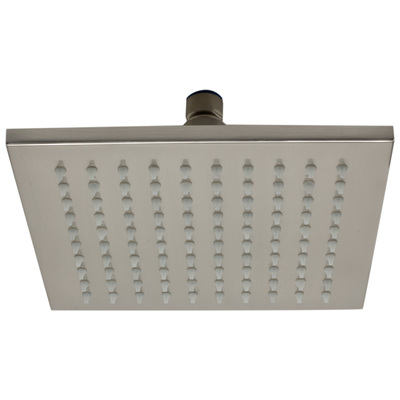 Shower Heads Alfi Bathroom Brass Brushed Nickel Wall or Ceiling LED8S-BN 811413026132 Shower Head Brushed Nickel Rain Shower rainshower rain Square 