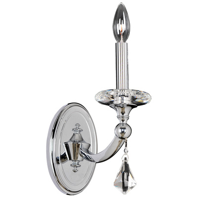 Wall Sconces Allegri Floridia Firenze Clear Chrome Firenze Clear Indoor 012121-010-FR001 0720062278048 Wall Sconce Classic Contemporary Modern Cl Indoor 