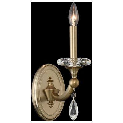 Wall Sconces Allegri Floridia Firenze Clear Matte Brushed Champagne Gold Firenze Clear Indoor 012121-045-FR001 0720062359471 Wall Sconce Gold Classic Contemporary Modern Cl Indoor 