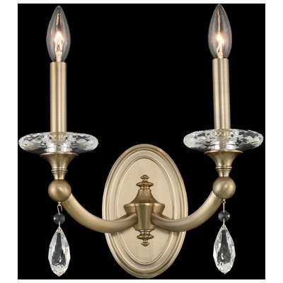 Wall Sconces Allegri Floridia Firenze Clear Matte Brushed Champagne Gold Firenze Clear Indoor 012122-045-FR001 0720062359488 Wall Sconce Gold Classic Contemporary Modern Cl Indoor 