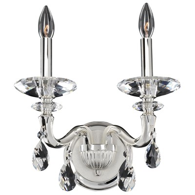 Wall Sconces Allegri Jolivet Firenze Clear Two Tone Silver Firenze Clear Indoor 021721-017-FR001 0720062280539 Wall Sconce Silver Traditional Indoor 