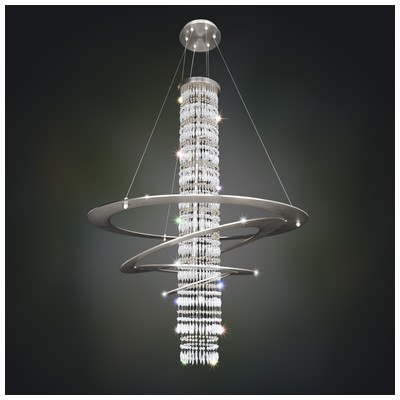 Pendant Lighting Allegri Giovanni Firenze Clear Brushed Nickel Firenze Clear Indoor 022552-009-FR001 0720062255735 Pendant 1 Light 2 Light 3 Light 4 Ligh Concrete Metal Crystal Metal brushed nickel Metal 