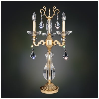 Table Lamps Allegri Barret Firenze Clear French Gold - 24K Firenze Clear Indoor 025491-011-FR001 0720062258613 Table Lamp Gold TABLE Traditional Blown Glass Crystal Cement L 