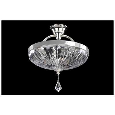 Flush Mount Lighting Allegri Orecchini Firenze Clear Two Tone Silver Firenze Clear Indoor 028544-017-FR001 0720062279014 Semi Flush Mount Silver Flush Mount Semi Flush Semi Silver Crystal 